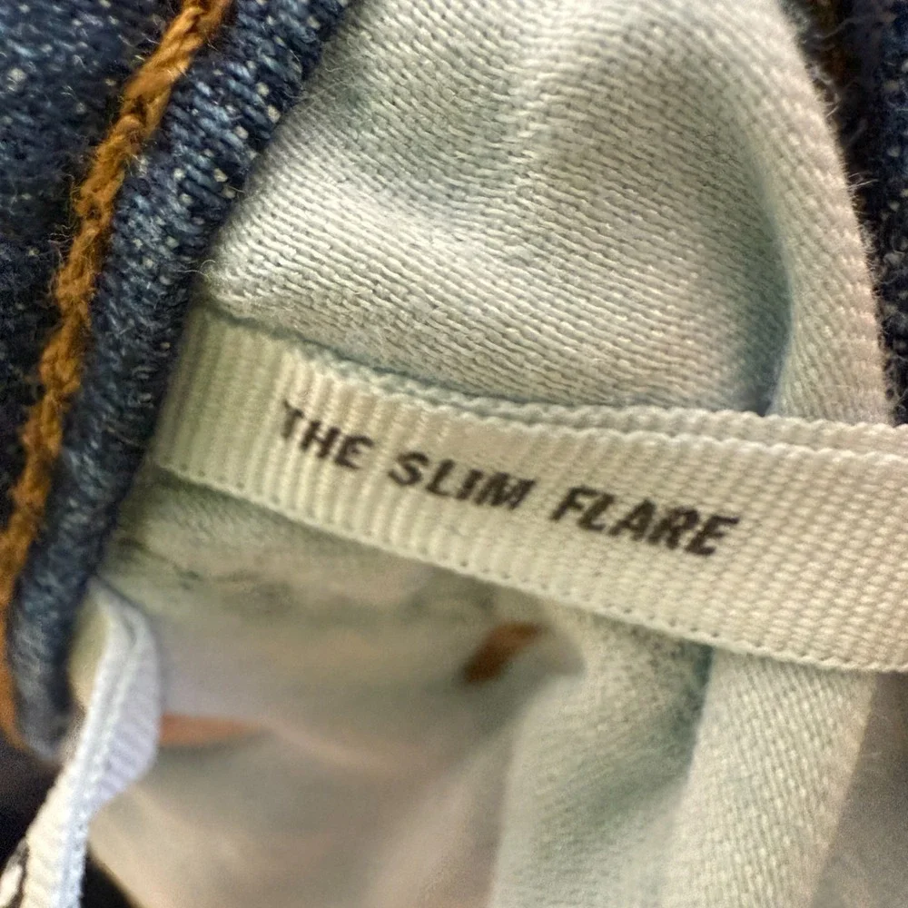 Ann‎ Taylor Loft Made and Loved Jeans Womens 32/14 Blue Slim Flare Jeans NEW